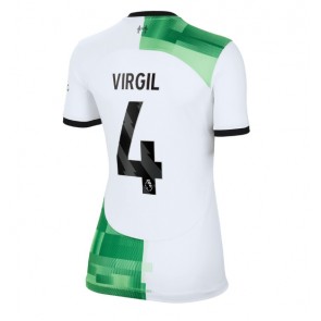Liverpool Virgil van Dijk #4 Udebanetrøje Dame 2023-24 Kort ærmer